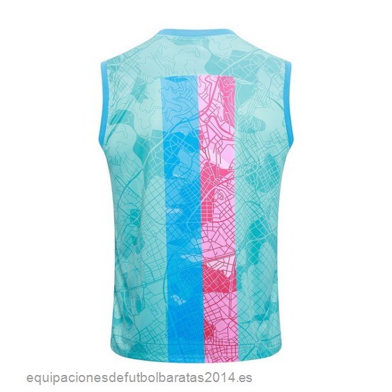 Nuevo Entrenamiento Sin Mangas Barcelona 23/24 Verde Rosa Baratas